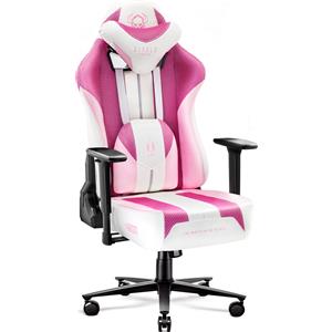 DIABLO X-Player Sedia da Gaming Ergonomica in Tessuto 3D con Braccioli 3D e Cuscini Cervicale/Lombare - Rosa Marshmallow