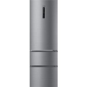 Haier HTR3619ENMN Combinazione frigorifero-congelatore a 3 porte Argento