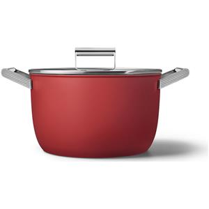 SMEG Deutschland GmbH Smeg CKFC2611RDM Pentola multifunzione Nero Rosso Alluminio Acciaio inox 7,7 L 26 cm