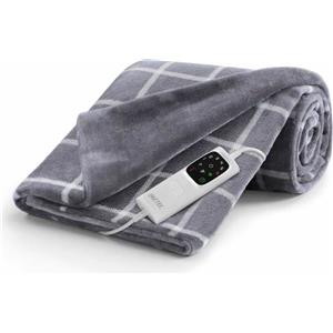Big Buy Cooking Riscaldaletto Scaldasonno Imetec 16775 Coperta Cuscino Elettrico 150 W Grigio Bianco Velluto