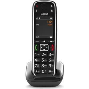 Gigaset E720, Telefono analogico/DECT, Cordless, 200 pol., ID chiamante, SMS, Nero