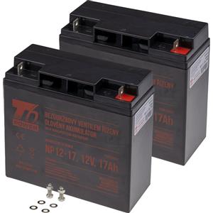 T6 Power Set di batterie T6 Power per l'alimentatore di backup APC, numero di parte RBC7, VRLA, 12 V