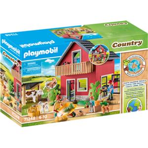 PLAYMOBIL 71248 Piccola Fattoria - Casa con Animali da Cortile, Fattoria Biologica, Giocattolo Sostenibile per Bambini dai 4 Anni, 137 Pezzi