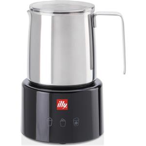 Illy 23760 montalatte e scaldalatte Nero, Acciaio inox