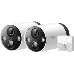TP-LINK Tapo C420S2 V1 - 2 x Tapo C420 Cameras + Tapo H200 Hub - Telecamera di sicurezza di rete - Interno, esterno - Resistente alla polvere/all'acqua - Colore (giorno e notte)