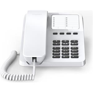 Gigaset DESK 400, Telefono analogico, Telefono con filo, 10 voci, Bianco