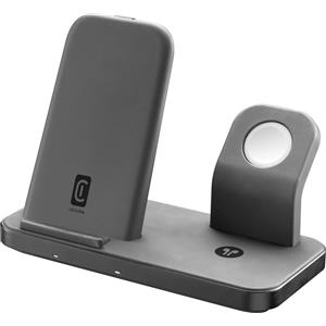 Cellularline TRIO WIRELESS CHARGER Caricabatterie 3 In 1 Nero