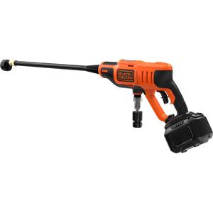Black & Decker Idropulitrice Idropistola portatile 18V con batteria 2Ah e caricabatterie Black+Decker