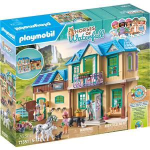 Playmobil Horses of Waterfall 71351 - Set da Gioco Interattivo con Cavalli per Bambini dai 5 Anni