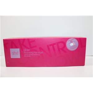 ghd glide pink hot brush, spazzola lisciante con tecnologia di riscaldamento in Vetroceramica e ionizzatore, rosa orchidea, edizione limitata NS