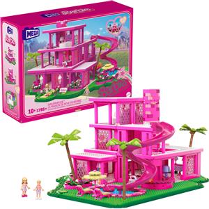Barbie MEGA Barbie film di costruzione per adulti, replica della villa dei sogni con 1.795 pezzi, piccole bambole Barbie e Ken e accessori, per collezionisti