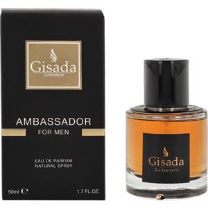 Gisada Ambassador Eau De Parfum Uomo 50 ml - Fragranza Fresca e Intensa con Note di Mandarino Verde e Mela