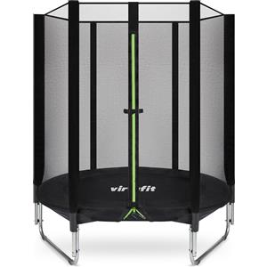 VirtuFit Trampolino per Bambini 140 cm con Rete di Sicurezza - Nero