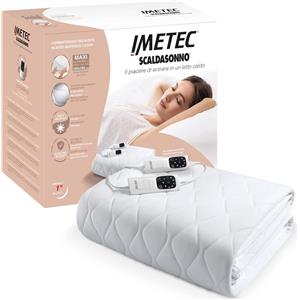 Imetec Riscaldaletto Scaldasonno Imetec 16729 Coperta Cuscino Elettrico 300 W Bianco