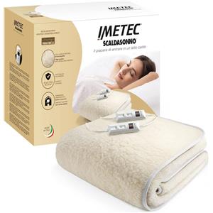 Imetec Scaldasonno Matrimoniale Imetec 16800 Elettrico 110 W Lana Bianco