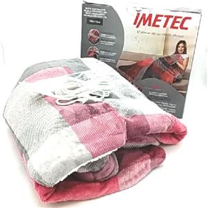 Imetec Adapto Coperta riscaldante in velluto Tasche Mani Piedi 6 Temperature Multicolore 150 x (99,99)