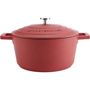 MasterClass Pentola 24 cm 4 l Induzione Antiaderente Rosso