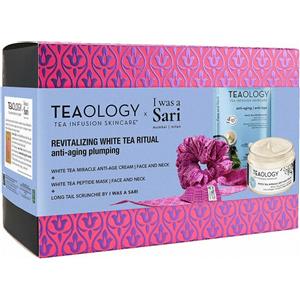 TEAOLOGY Cofanetto Revitalizing White Tea Ritual - Crema e Maschera Anti-Age al Tè Bianco con Scrunchie in Omaggio