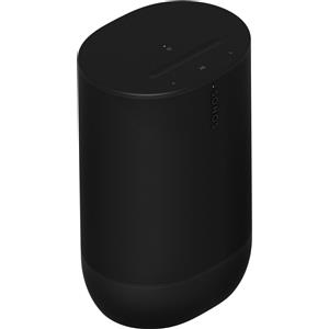 Sonos Move 2, con cavo e senza fili, USB tipo C, altoparlante stereo portatile, nero, touch, resistente agli schizzi, resistente agli urti, impermeabile