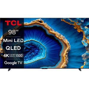Tcl C80 Series TV Mini LED 4K 98 Pollici 98C805 144Hz Onkyo Google TV Nero