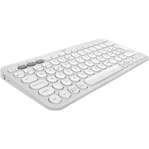 Logitech Pebble Keys 2 K380s QWERTY Layout spagnolo grigio Tastaturen Zubehör Ideale