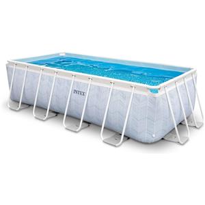INTEX Piscina fuori terra rettangolare 400x200x100cm Intex Chevron 26780
