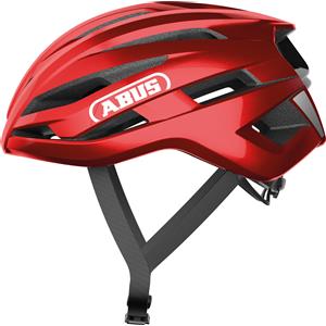 Abus StormChaser ACE - Casco da Ciclismo Leggero per Gare e Gravel, Rosso, Taglia L (57-61 cm)