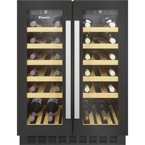 Candy CCVB 60D/1 Cantinetta Vino Libera Installazione per 38 Bottiglie Nero