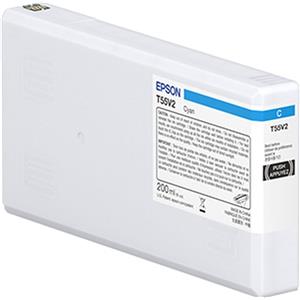 Epson C13T55W200 T55W2 Cartuccia d'Inchiostro Ciano Originale 200ml per Stampanti SureColor P5300