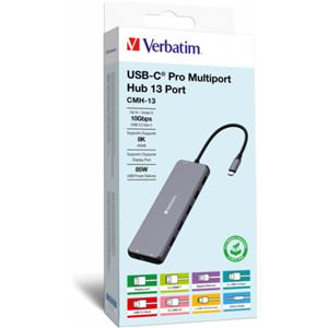 Verbatim USB-C Pro Hub multiporta a 13 porte CMH-13 32153
