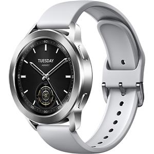 Xiaomi Watch S3 Smartwatch argento, riproduzione musicale, sensore di vibrazione, sensore di posizione