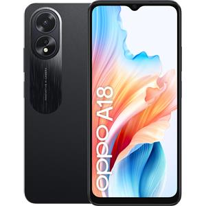Oppo A18 4G Smartphone AI Doppia Fotocamera 4GB 128GB Glowing Black