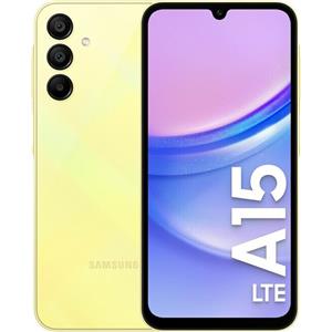 Samsung Cellulare Samsung Galaxy A15, Dual SIM, 4 GB RAM, 128 GB, 4G, giallo