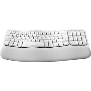 LOGITECH Logitech Wave Keys per Mac tastiera Casa/Ufficio Bluetooth QWERTZ Tedesco Bianco