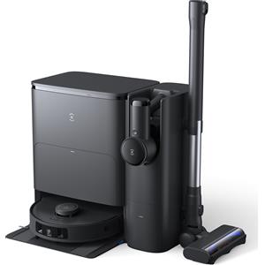 ECOVACS robot aspirapolvere e spazzolone T30S COMBO COMPLETO con aspirapolvere a mano nero Taglia unica
