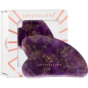 CRYSTALLOVE - Piastra per massaggio facciale Gua Sha all'ametista