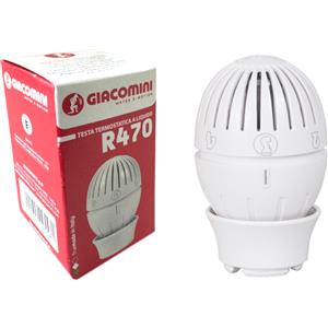 Giacomini Testa termostatica Giacomini R470 con sensore di liquido, Clip Clap, R470X001