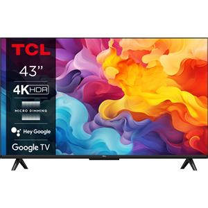 TCL P655 Serie P65 Smart TV Ultra HD 4K 43 pollici 43P655 Dolby Audio Controlli vocali Google TV