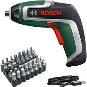 Bosch Avvitatore a batteria IXO 7 bit + set di bit per avvitatori da 32 pezzi