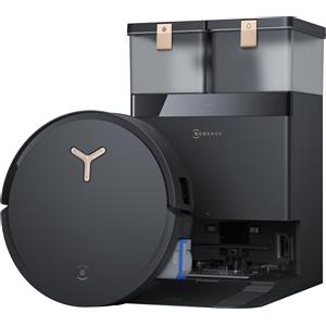 Ecovacs Deebot X8 Pro Omni - Robot Aspirapolvere e Lavapavimenti Nero, 18000 Pa, 0,22 L, Tecnologia OZMO ROLLER
