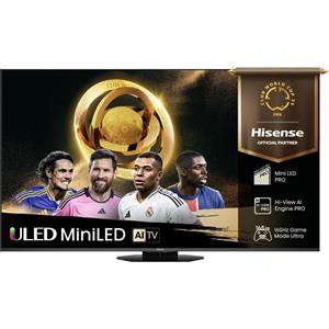 Hisense 65U8Q ULED Mini LED Fernseher, 65 Zoll (164 cm), 4K UHD, 165 Hz, Smart TV, Dolby Vision, Energieklasse E, schwarz