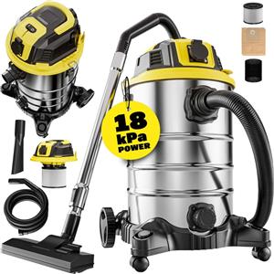 Monzana Aspirapolvere Liquidi e Solidi 30L 2200W con Funzione di Soffiaggio e Presa Certificata GS