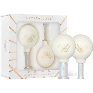 CRYSTALLOVE Set di Sfere di Vetro per Massaggio Viso - 2 pz, Effetto Tensore e Terapia del Freddo