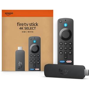 Amazon Fire TV Stick 4K Select - Streaming 4K Ultra HD, Wi-Fi 5, 8GB, con Fire OS e supporto per Netflix e Prime Video
