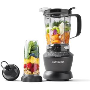 nutribullet Full Size Blender Combo, Frullatore Elettrico, Tritatutto Multifunzione, Professionale, Con Tre Bicchieri di cui uno da 1,8 L Senza BPA, Potenza 1200 Watt, NBF500MB