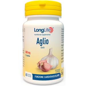 LongLife Aglio 500 mg - Integratore Vegetale per Cuore e Pressione - 60 Capsule