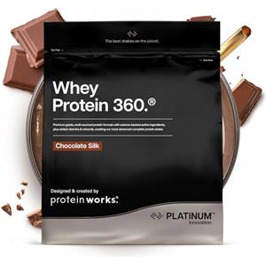 THE PROTEIN WORKS Protein Works | Whey Protein 360 - PLATINUM Innovation, Proteine Isolate in Polvere. Whey Isolate, Omega 3, Enzimi Digestivi, Senza Zuccheri Aggiunti, Cioccolato Morbido, 17 Porzioni, 600g