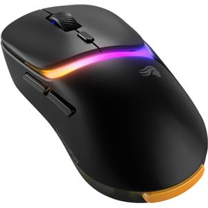 GLORIOUS Gaming - Model D3 Mouse da gaming wireless: batterie sostituibili InfinitePlay, polling da 8k, switch ottici da 130M di clic, ultraleggero (69 g), sensore ottico 30K DPI, RGB - Nero