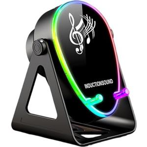 Generico Altoparlante Per Telefono | Rotazione 180 Gradi Suono Stereo Induzione Luminosa | Con Caricatore Altoparlante Wireless | Per Calze Natalizie Uomini Donne Ragazzi Ragazze Natale Compleanno