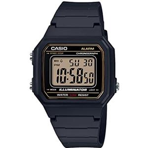 Casio Serie W217H | Orologio digitale da uomo | 50M WR | Cronometro 1/100 secondi | Retroilluminazione a LED | Timer conto alla rovescia | Cronografo 100 SEC | Allarme giornaliero | Segnale orario |